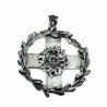 Pendentif grande croix druidique en argent