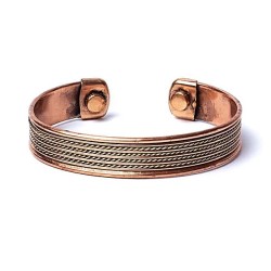 Bracelet en cuivre avec deux aimants